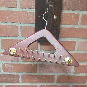 Elegant Brown and Gold Tie Organizer